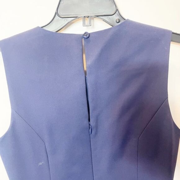Kate Spade New York Rhys Sleeveless Sheath Dress Navy Blue Size 4 Elegant Classi - Picture 7 of 9